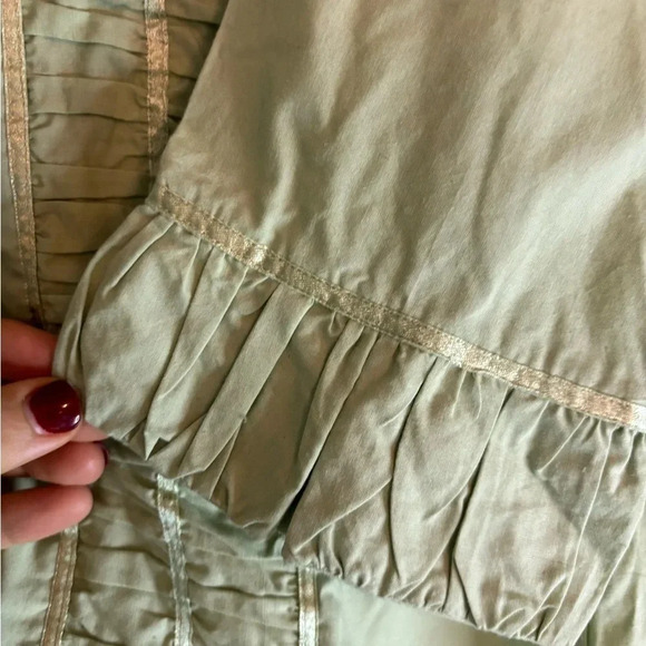 NWT Urban Wear Made in 🇮🇳 100% cotton rouched front/split rouched cuff size Sm - Picture 6 of 8